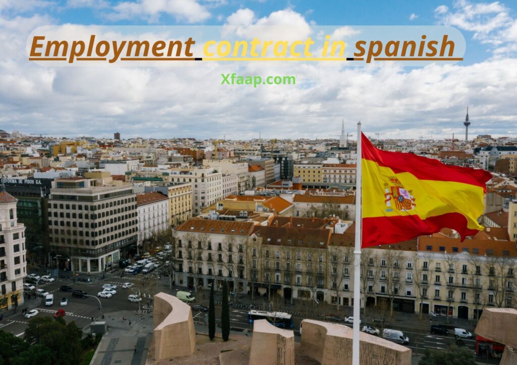 Employment contract in spanish